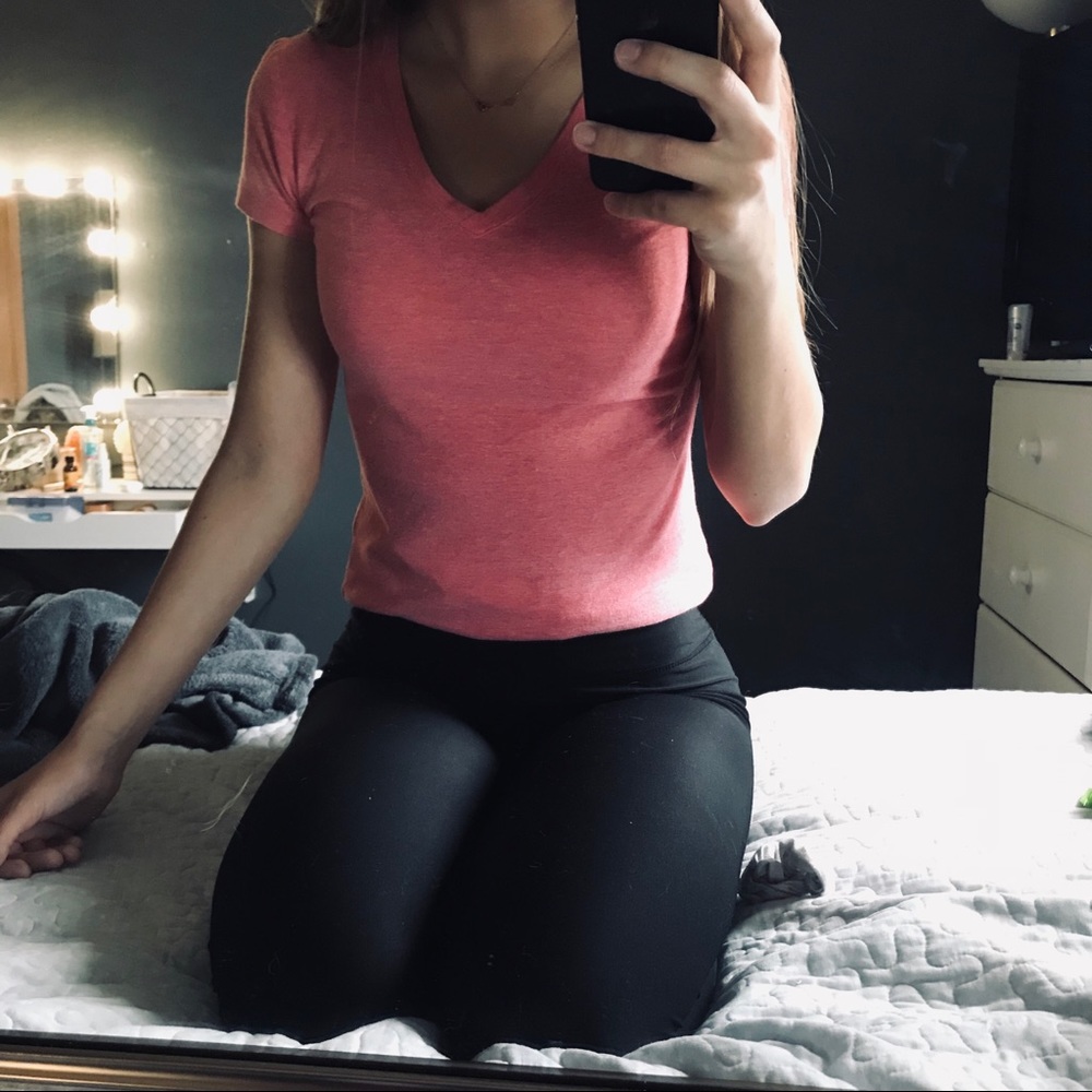 Pink short sleeve shirt